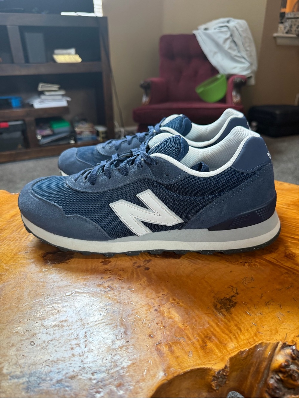 New Balance 515 ML515NVY Navy White Classic Sneaker Men's Size 13 / Women's 14.5